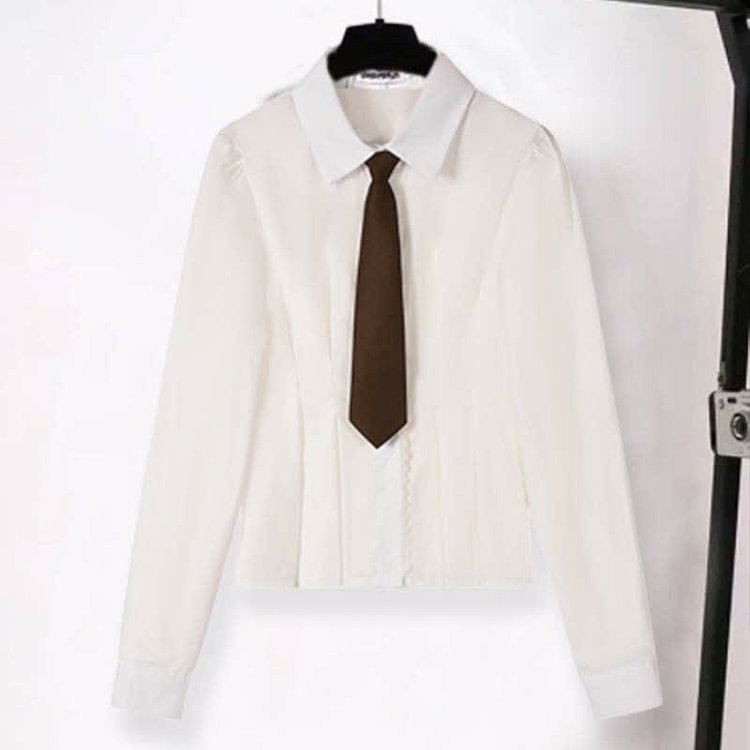 Chic Pocket Blazer Lapel Shirt Tie Plaid Print Pleated Skirt Three Pieces - Modakawa Modakawa