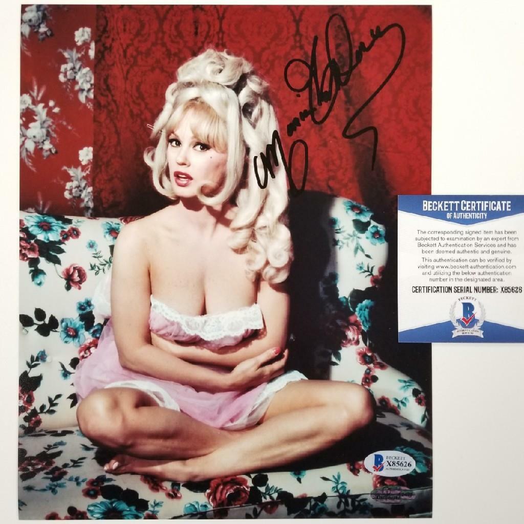 Mamie Van Doren signed 8x10 Photo Poster painting #3 Actress Playboy Autograph ~ Beckett BAS COA