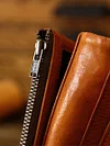 Vintage Genuine Leather Handmade Multi-Card Slot Demagnetizing Anti-theft Card Swiping Wallet
