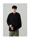 Men's Cotton Long Sleeve T Shirt 2026 Spring Round Neck Base Layer Inner Top Casual