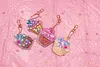 4pcs DIY Cupcake Full Drill Special Shaped Diamond Painting Keychains Gifts