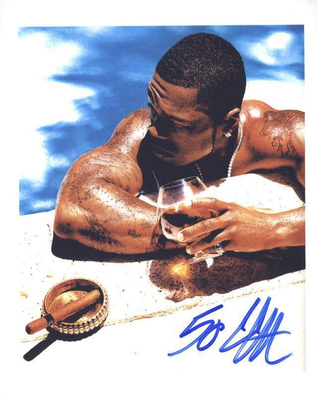 G-Unit 50 Cent authentic signed rap 8x10 Photo Poster painting W/Certificate Autographed (A0017)