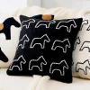 Cute Horse Plush Home Living Creative Cushion Pillow Cover