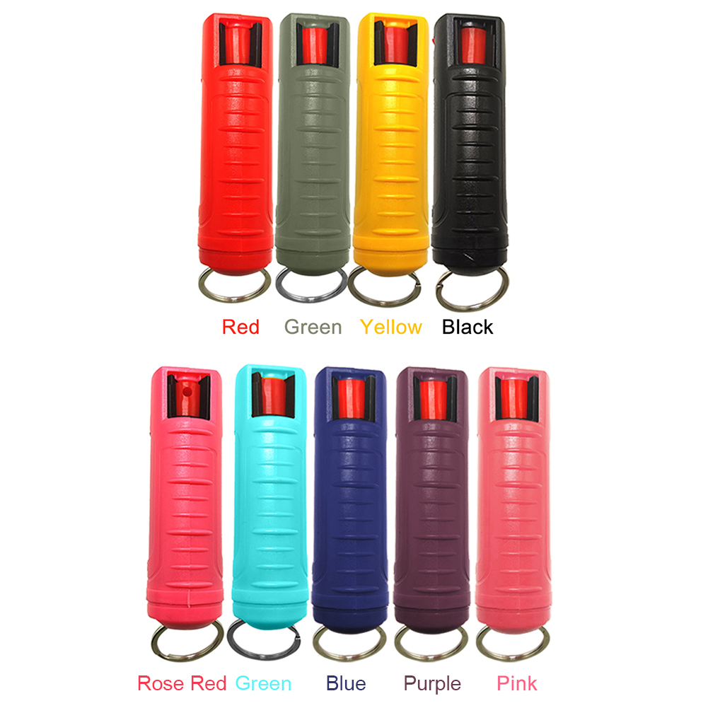 

20ml Plastic Self Defense Protection Pepper Spray Portable Empty Bottle, Black, 501 Original