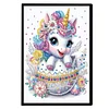 50 Pages DIY Unicorn Special Shaped Diamond Painting Notebook