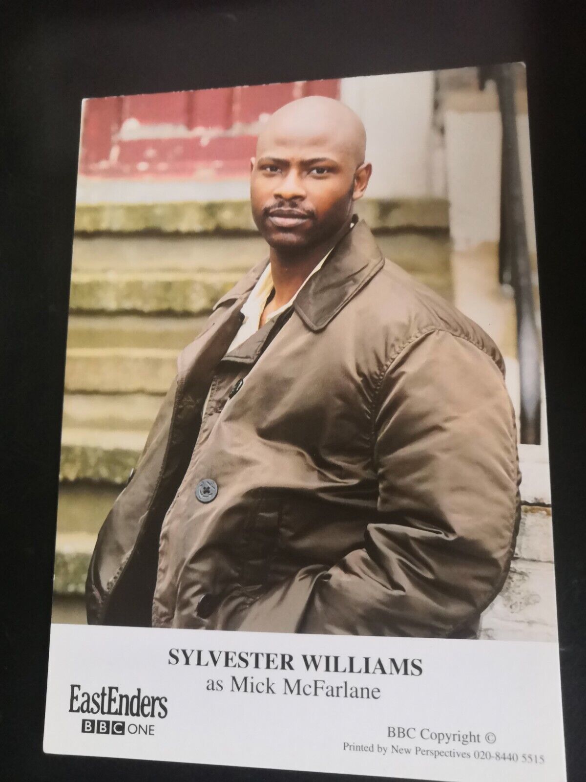 EASTENDERS UNSIGNED CAST CARD OF SYLVESTER WILLIAMS