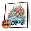 2Pcs Diamond Painting-DIY Crystal Rhinestone Flowers Cars