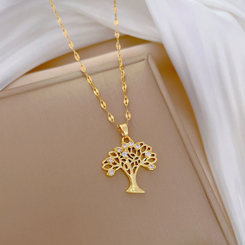 Moon Geometric Stainless Steel Stainless Steel Necklaces