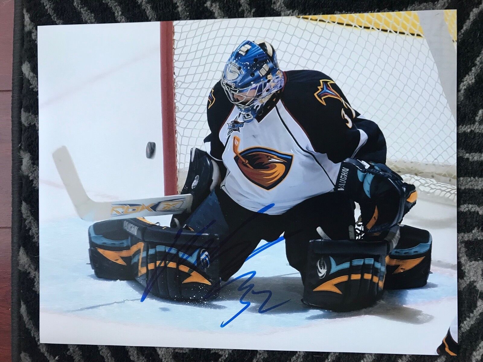 Atlanta Thrashers Kari Lehtonen Signed Autographed 11x14 Photo Poster painting COA