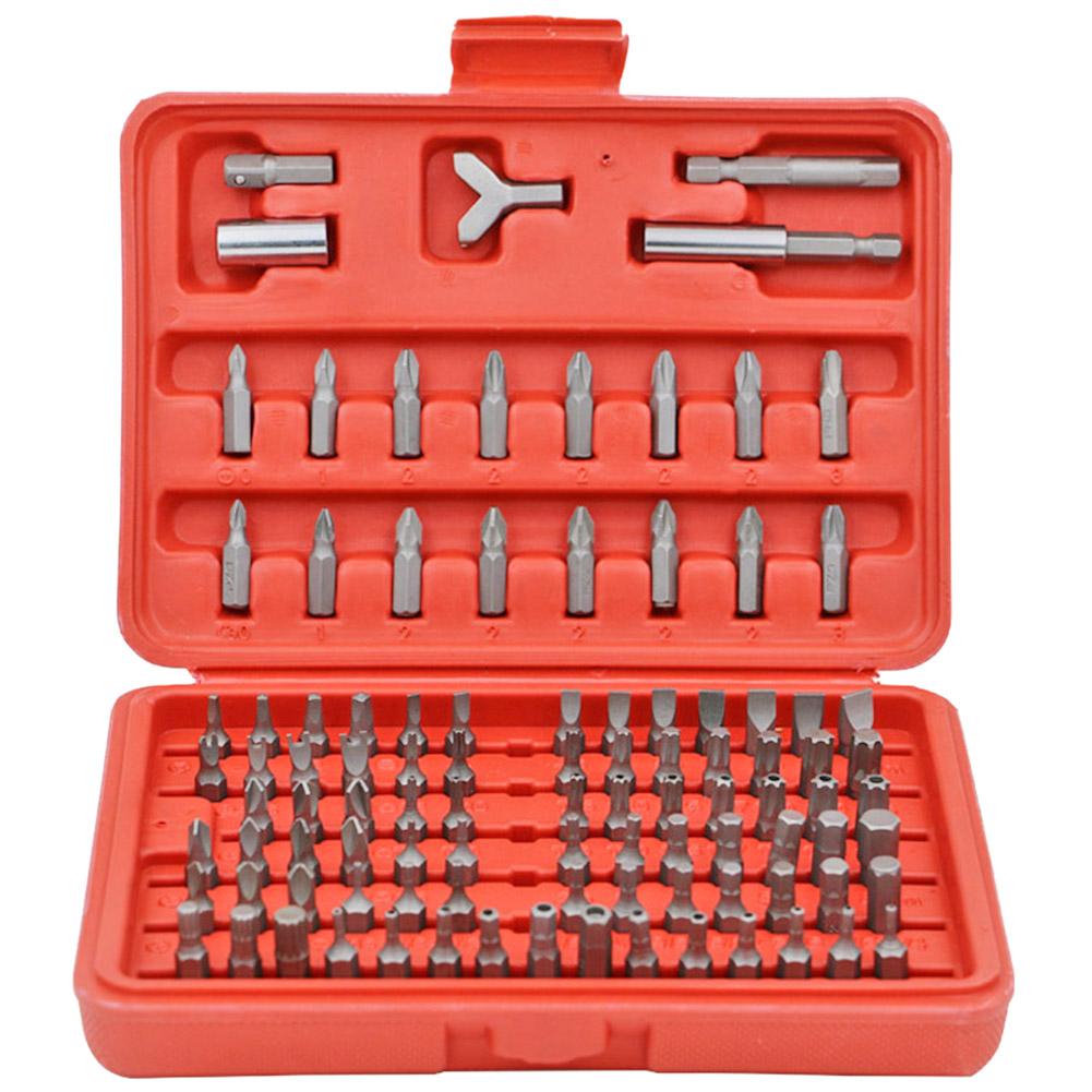 

100pcs CR-V Screwdriver Bits Set Phillips Slotted Torx Bit Repair Tools, 501 Original