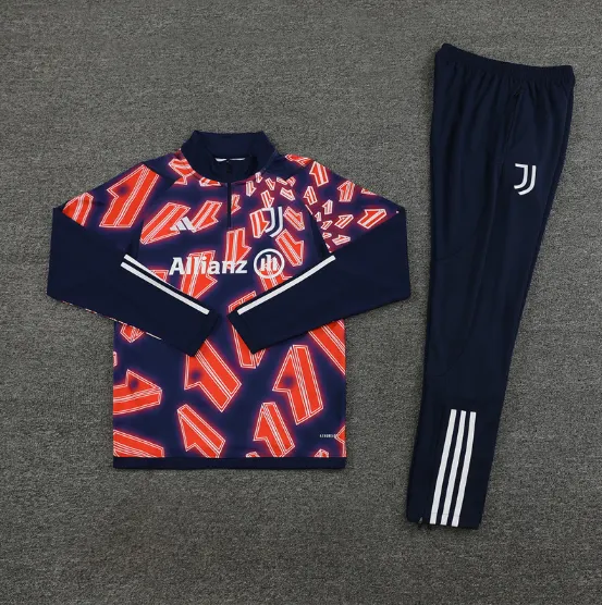 23/24 Juventus Half-Pull Training Kit Football Thai Quality