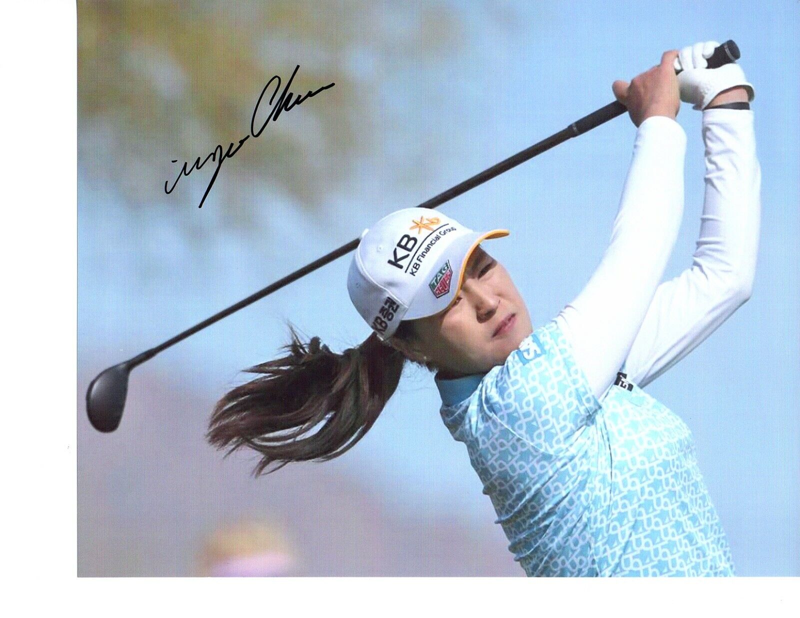 In Gee Chun LPGA superstar hand signed autographed 8x10 golf Photo Poster painting coa Korea!