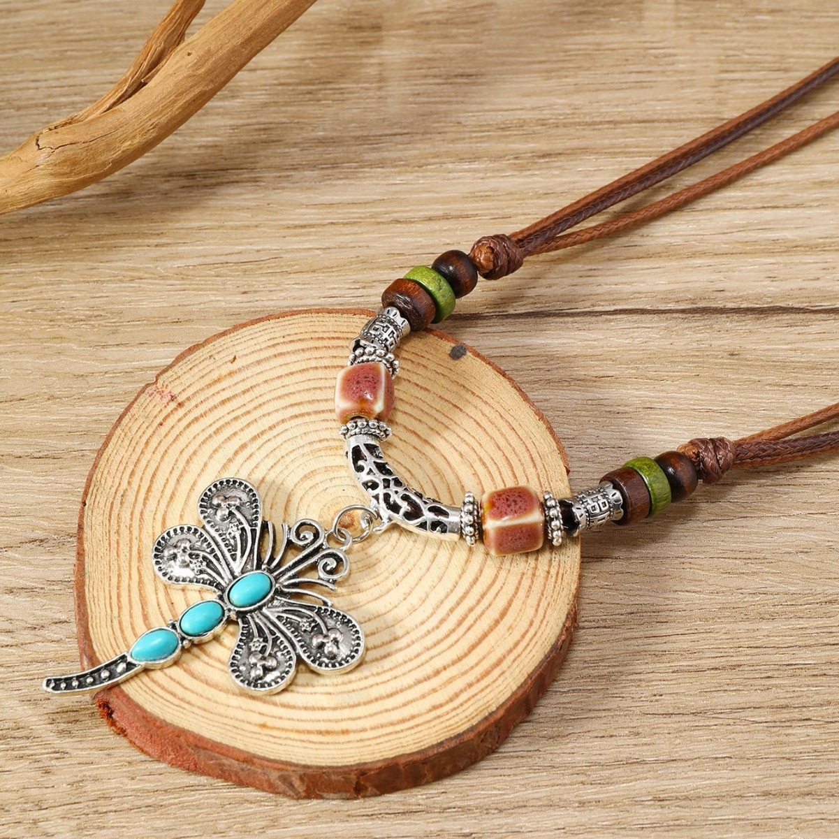 Women's Bohemian Dragonfly Necklace
