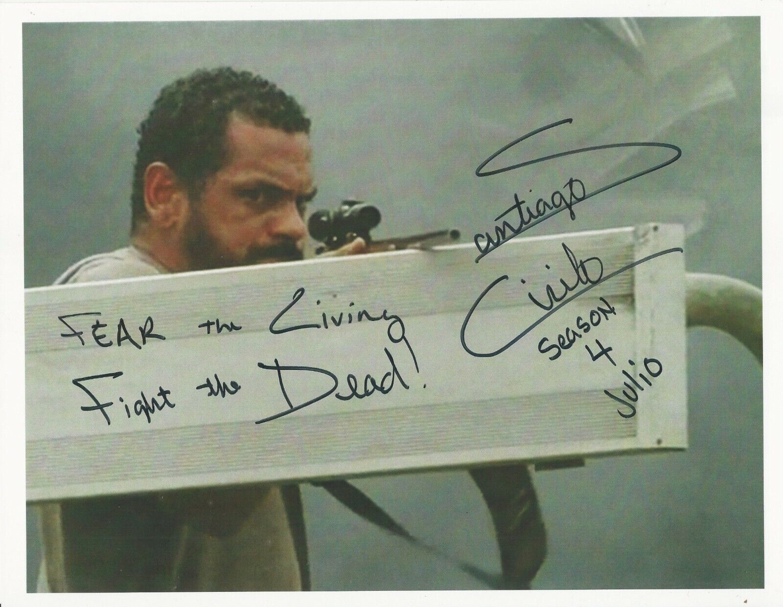 Santiago Cirilo - The Walking Dead signed Photo Poster painting