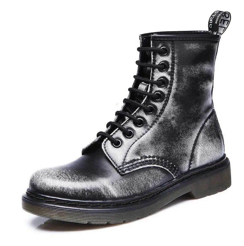 2021 Boots Women Genuine Leather Shoes For Winter Boots Shoes Woman Casual Autumn Genuine Leather Botas Mujer Female Ankle Boots
