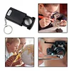 45x Glass Magnifier Portable Pulling Type Magnifying Loop with LED Light