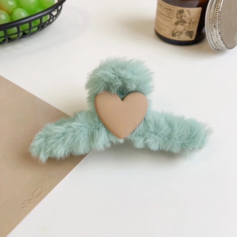 Minimalist Solid Color Arylic Hair Claws 1 Piece