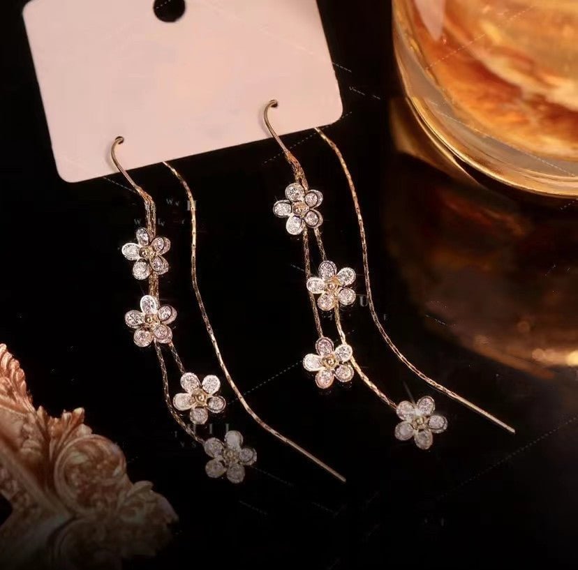 🌸Zirconia Plum Blossom Earrings