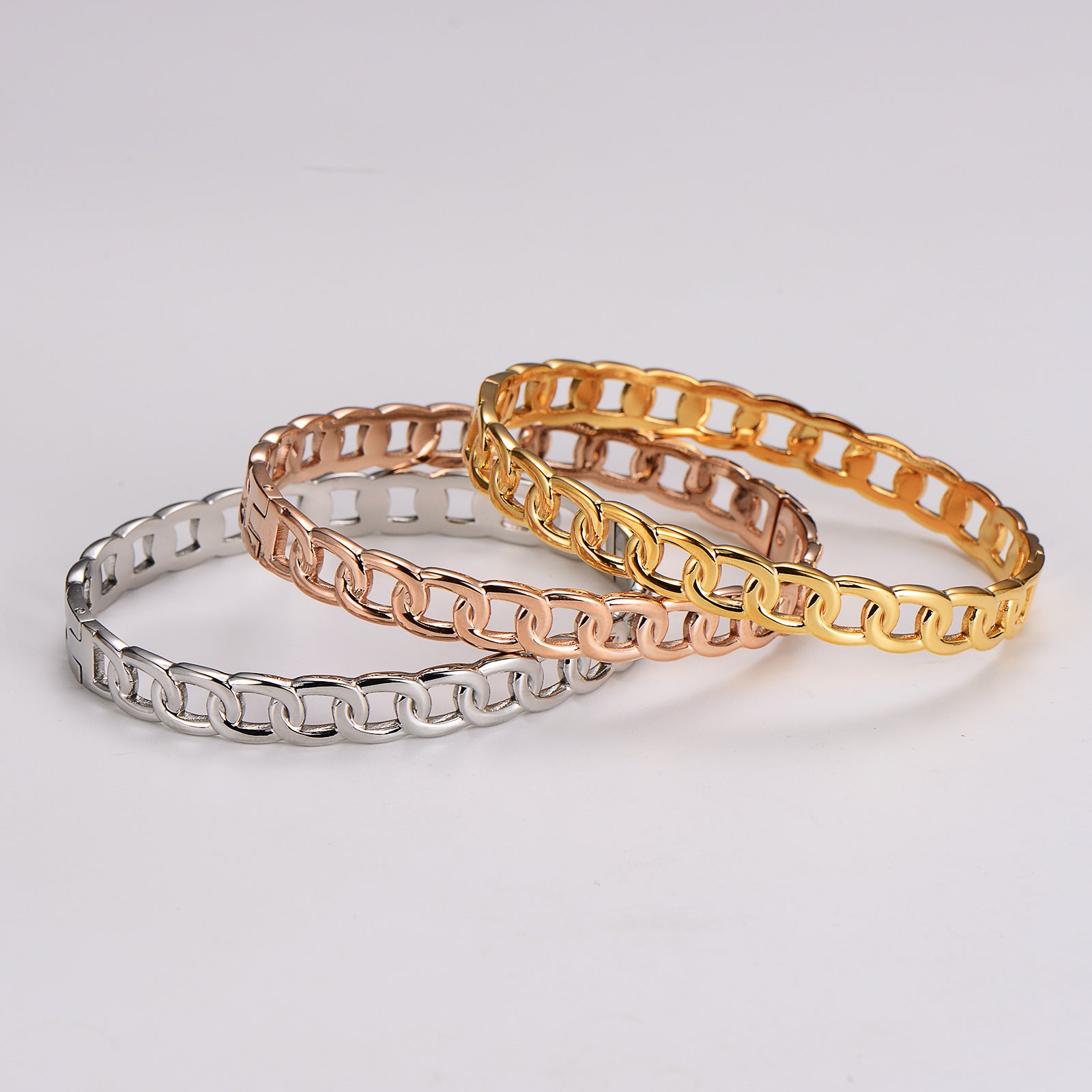 Aml Stainless Steel Hot-Selling Fashion Exquisite Versatile Diamond Bracelet Female Niche