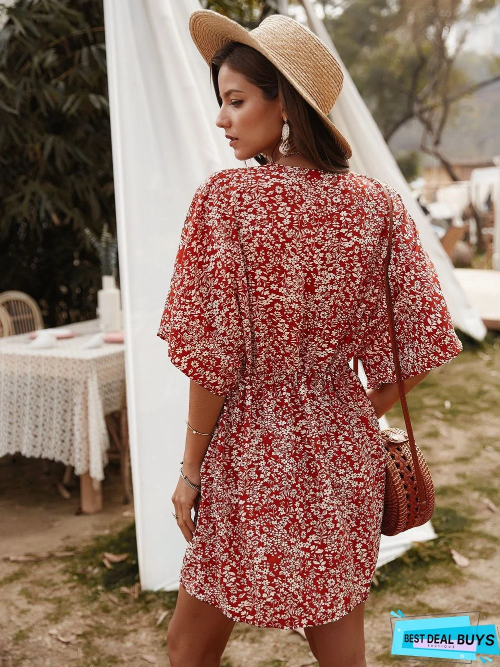 Women's Dress Spring/Summer Small Broken Flower Skirt