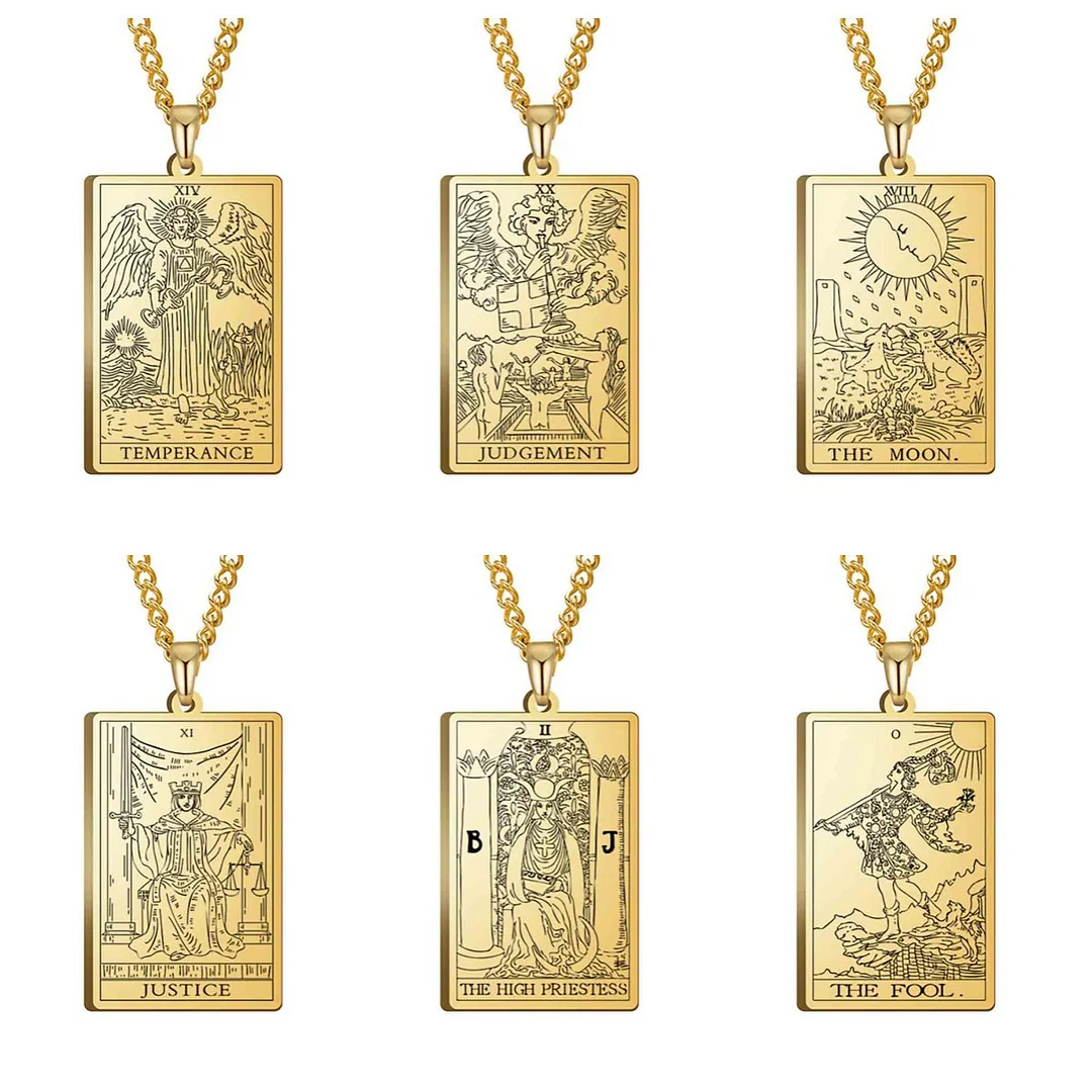 Luo brand square necklace