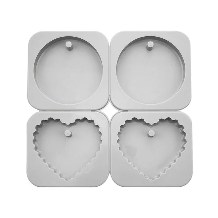 Wax Silicone Molds Soap Flower Candle Mould Clay Crafts (Love Heart) gbfke