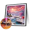 Diamond Painting - Full Round Drill - Snow Scene(Canvas|40*40cm)