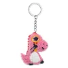 Bead Embroidery - Dinosaur Beaded Counted Cross Stitch Keyring