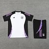 Joyfball 2024/2025 Germany short sleeved training jersey white+Shorts  1:1 Thai Quality