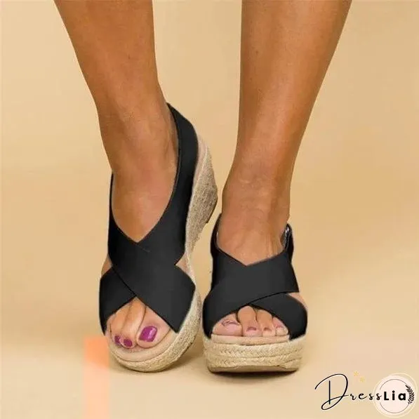 Elegant wedge Sandals