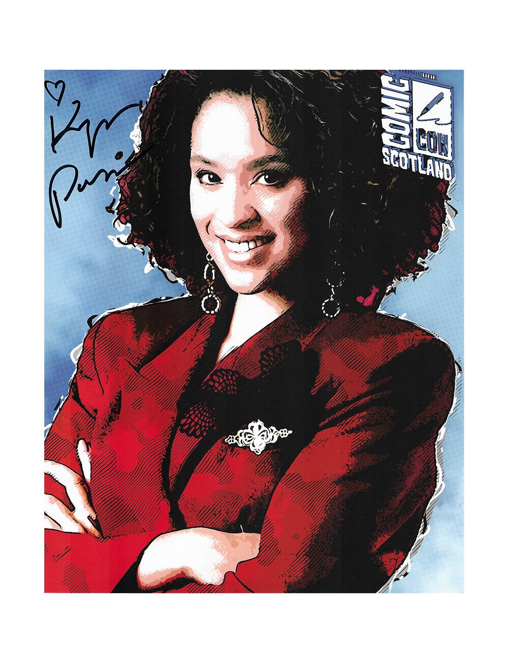 8x10 Fresh Prince Of Bel-Air Print Signed by Karyn Parsons 100% With COA