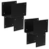 [US Local Warehouse] 2 Pack Pergola Brackets 6x6 (Actual 5.5x5.5in) Posts Caps Tie Brackets Galvanized Steels Gazebo Hardware Kit for Gazebos Deck & Porch Post To Beam
