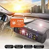 Tire Pressure Monitoring System with 4 External Sensors Tire Pressure Monitor Digital LCD Display Solar Charging for Sedan RV Trailer Truck