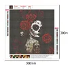 Diamond Painting-DIY Full Round Drill Skull Beauty