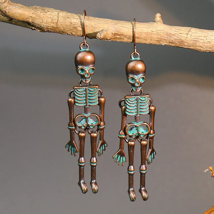 Halloween Punk Skull Earrings