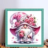 (US Only)Gnome Printed Cross Stitch Kit 40x40cm DIY 11CT Thread Art Needlework Home Decor