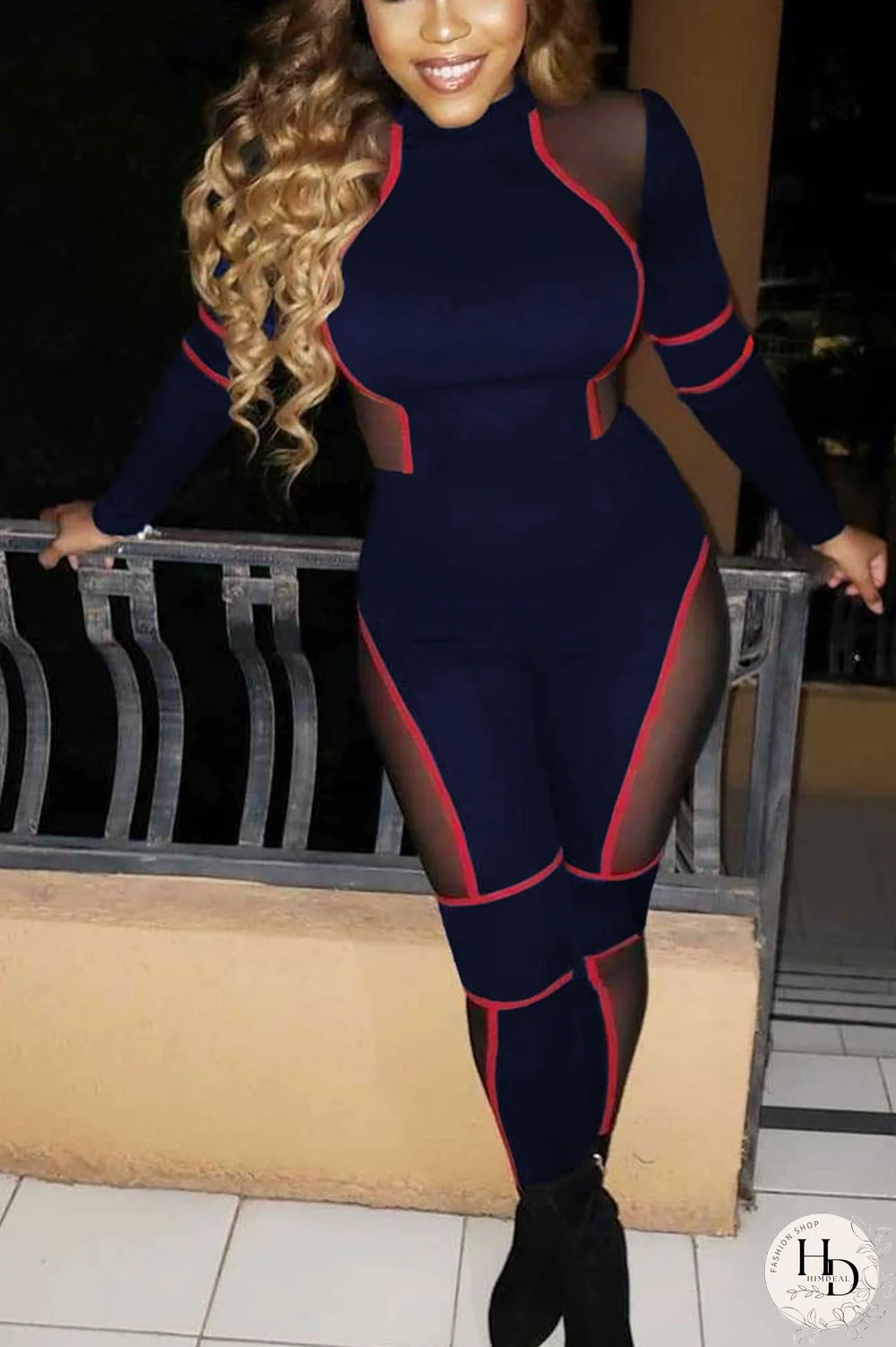 Army Green Sexy Polyester Solid Split Joint O Neck Straight Jumpsuits