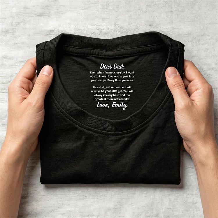 Custom Hidden Message Dad Shirt &ndash; Personalized Unisex T-Shirt, Sweatshirt & Hoodie