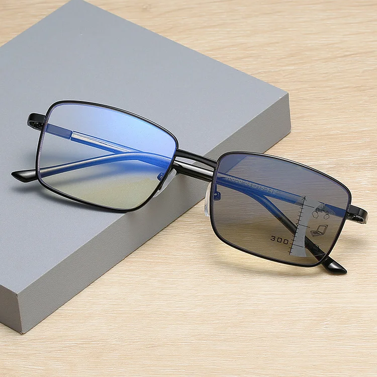 Photochromic Reading Glasses Men Automatic Zoom Progressive Multifocal Presbyopia EyeGlasses +1.0 To +4.0 Anti Blue Light Gafas