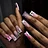 Summer Nails Inspo 2025 – 24pcs European Rhinestone Design Press on Nails French Duckbill shaped Fake Nails Full Cover Wearable Women False Nail Patch | Elinlin