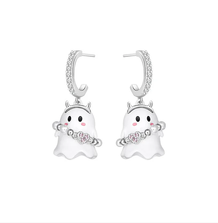 Kawaii Halloween Ghost Earrings ME35