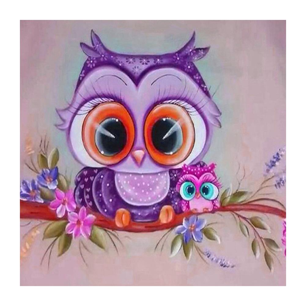 

30*30CM - Cartoon Cute Bird - Round Drill Diamond Painting, 501 Original