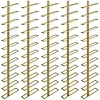 [US Local Warehouse] 5 Pack 12 Bottle Wine Rack Wall Mounted for 60 Bottles DIY Detachable Wine Holder Metal Storage Rack for Kitchen Dining Room Bar