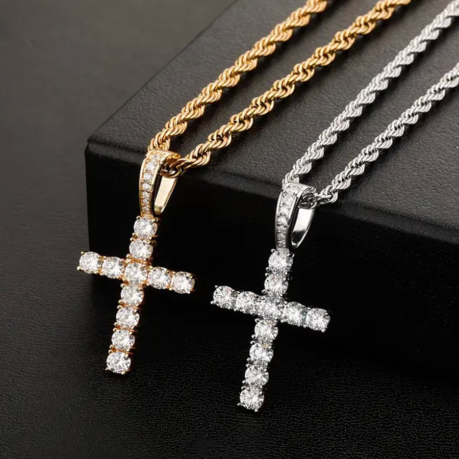 Hip Hop Cross Twist Necklace - SOPULA