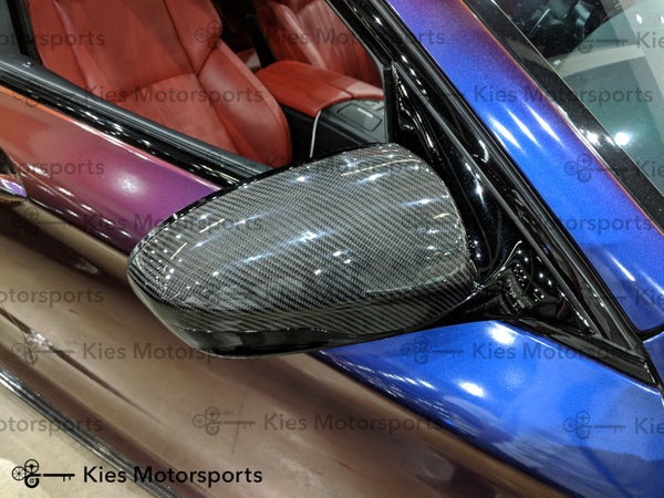 f10 m5 oem carbon fiber mirror cap replacement cover