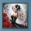 Red Rose Beauty-Special Shaped Diamond Painting