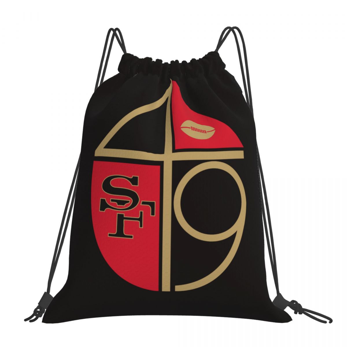 San Francisco 49ers Football Team Unisex Drawstring Backpack Bag Travel Sackpack