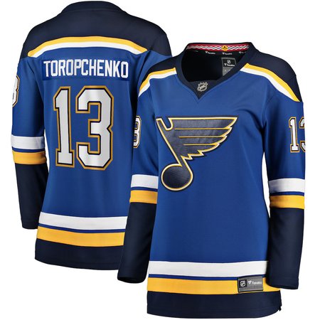 Women's St. Louis Blues #13 Alexey Toropchenko  Blue Home Player Jersey