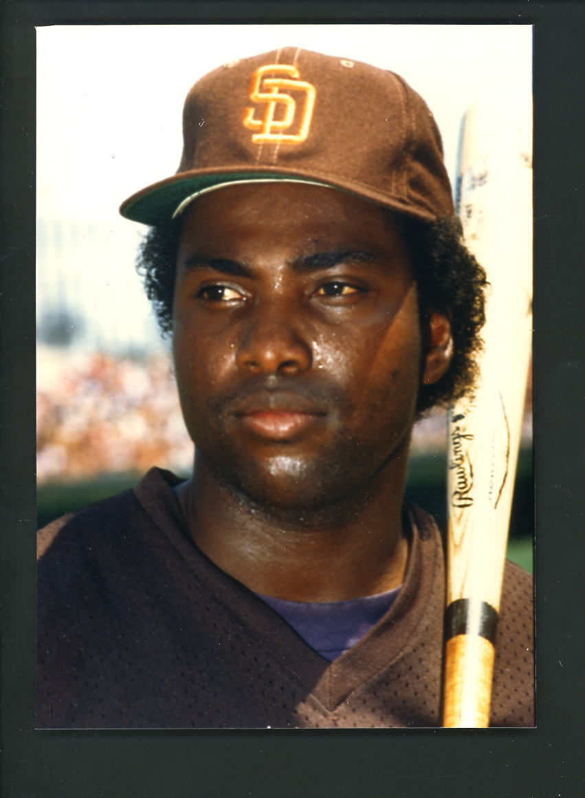 Tony Gwynn Press Original COLOR Photo Poster painting 5 x 7 San Diego Padres head shot