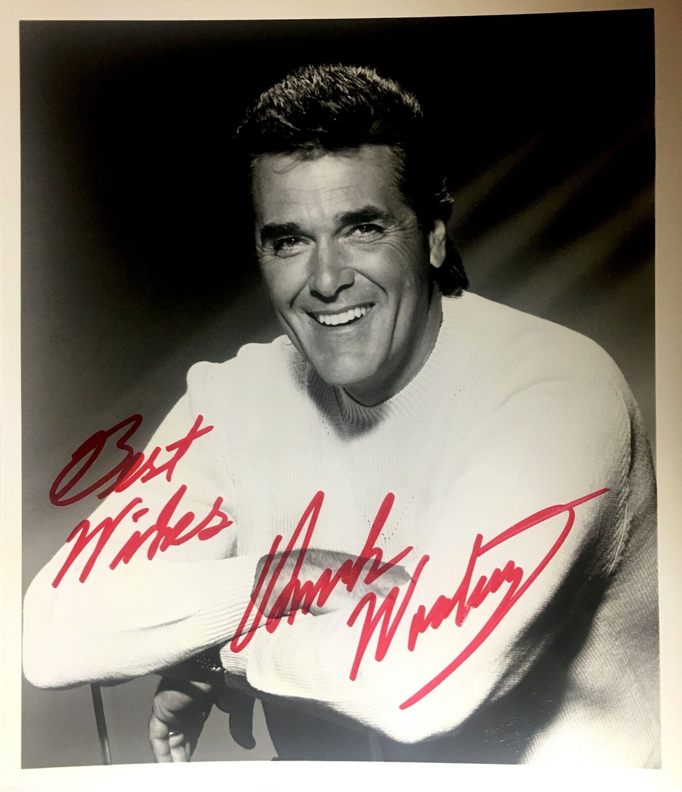 Chuck Woolery Signed 8x10 Photo Poster painting Love Connection Game Show Host Autograph Auto